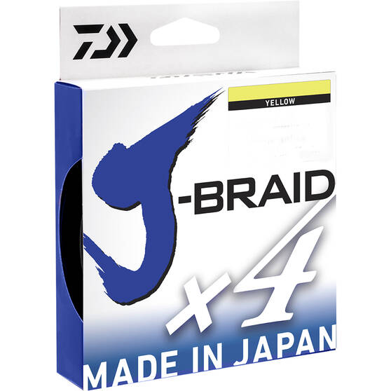 Daiwa J-Braid X4 Yellow Braid Line 135m, , bcf_hi-res