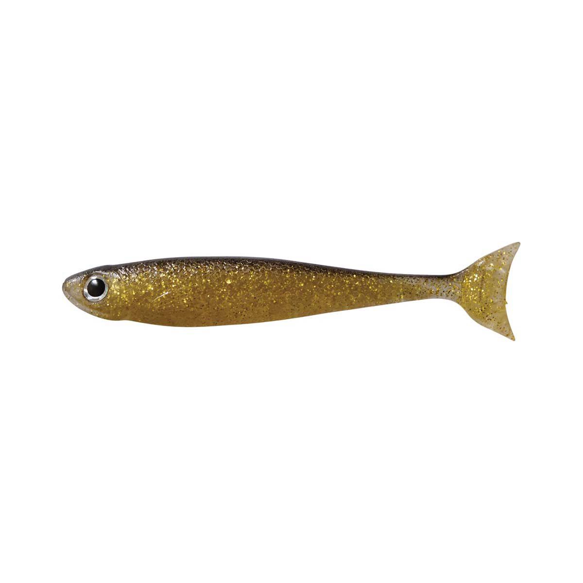 Bite Me Barra Wedgies Soft Plastic Lure 5in Gold Black Back, Gold Black Back, bcf_hi-res