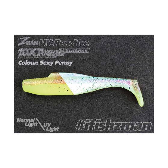 ZMan DieZel MinnowZ Soft Plastic Lure 5in 4 Pack Sexy Penny, Sexy Penny, bcf_hi-res