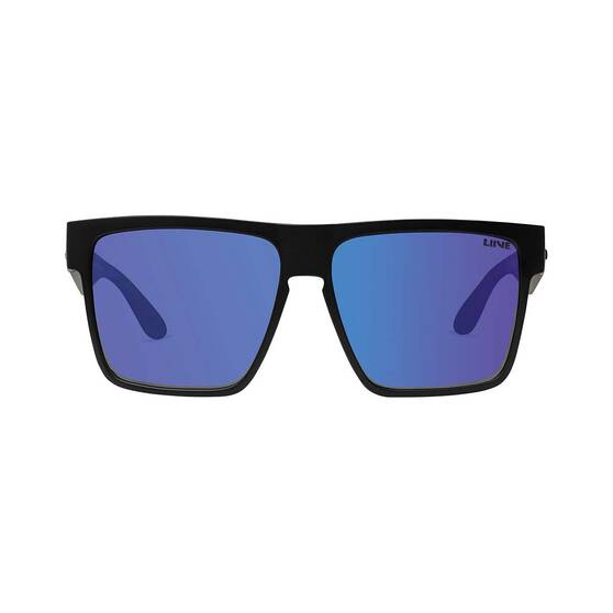 Liive Men’s Matt Scholz Greed Mirror Polarised Float Sunglasses Matt Black with Blue Lens, , bcf_hi-res