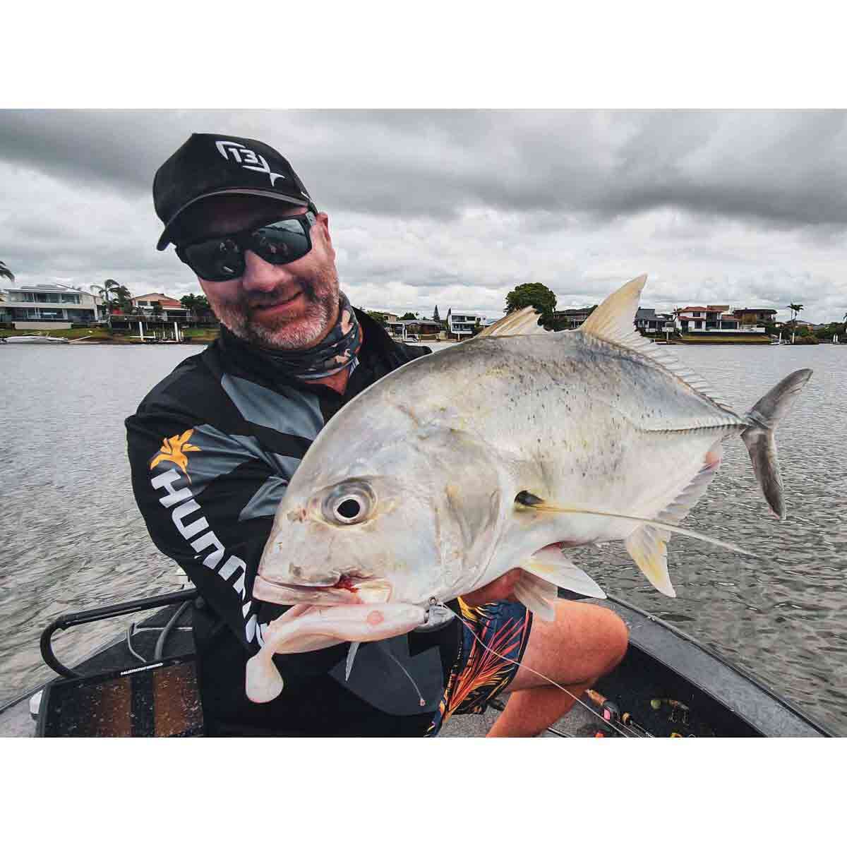 Rapala CrushCity Heavy Hitter Soft Plastic Lure 4in Pearl Watermelon, Pearl Watermelon, bcf_hi-res