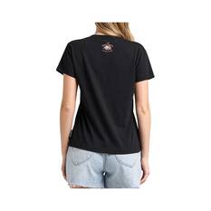 The Mad Hueys Women’s Tiki Anchor V-Neck Tee, Black, bcf_hi-res