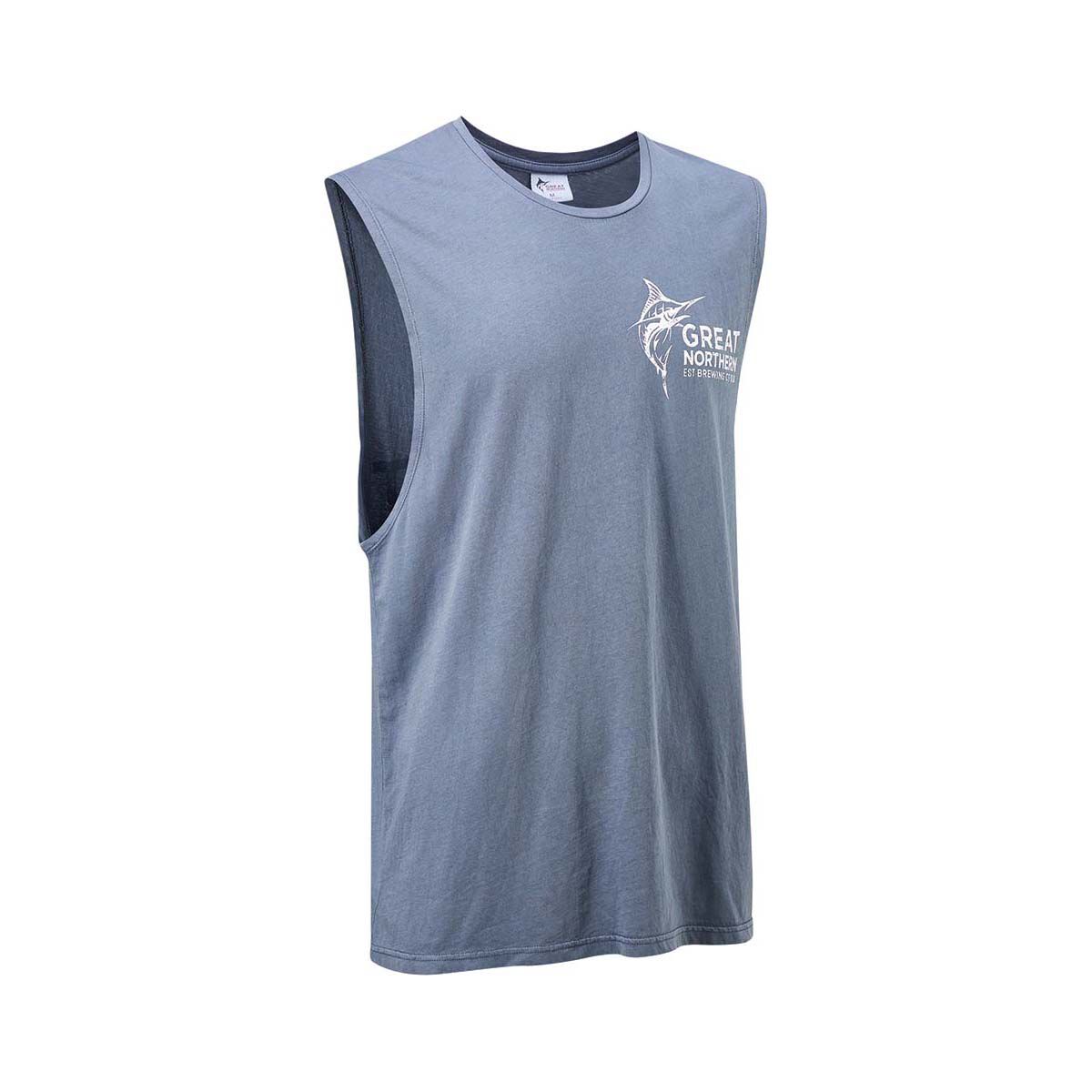 The Great Northern Brewing Co. Men's Muscle Tank Navy, , bcf_hi-res