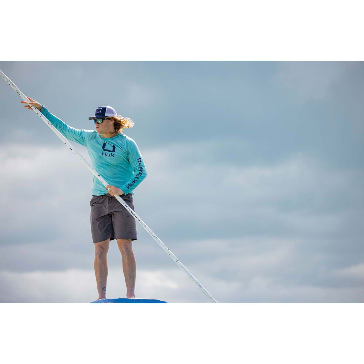 Huk Men&rsquo;s Next Level Shorts, Iron, bcf_hi-res