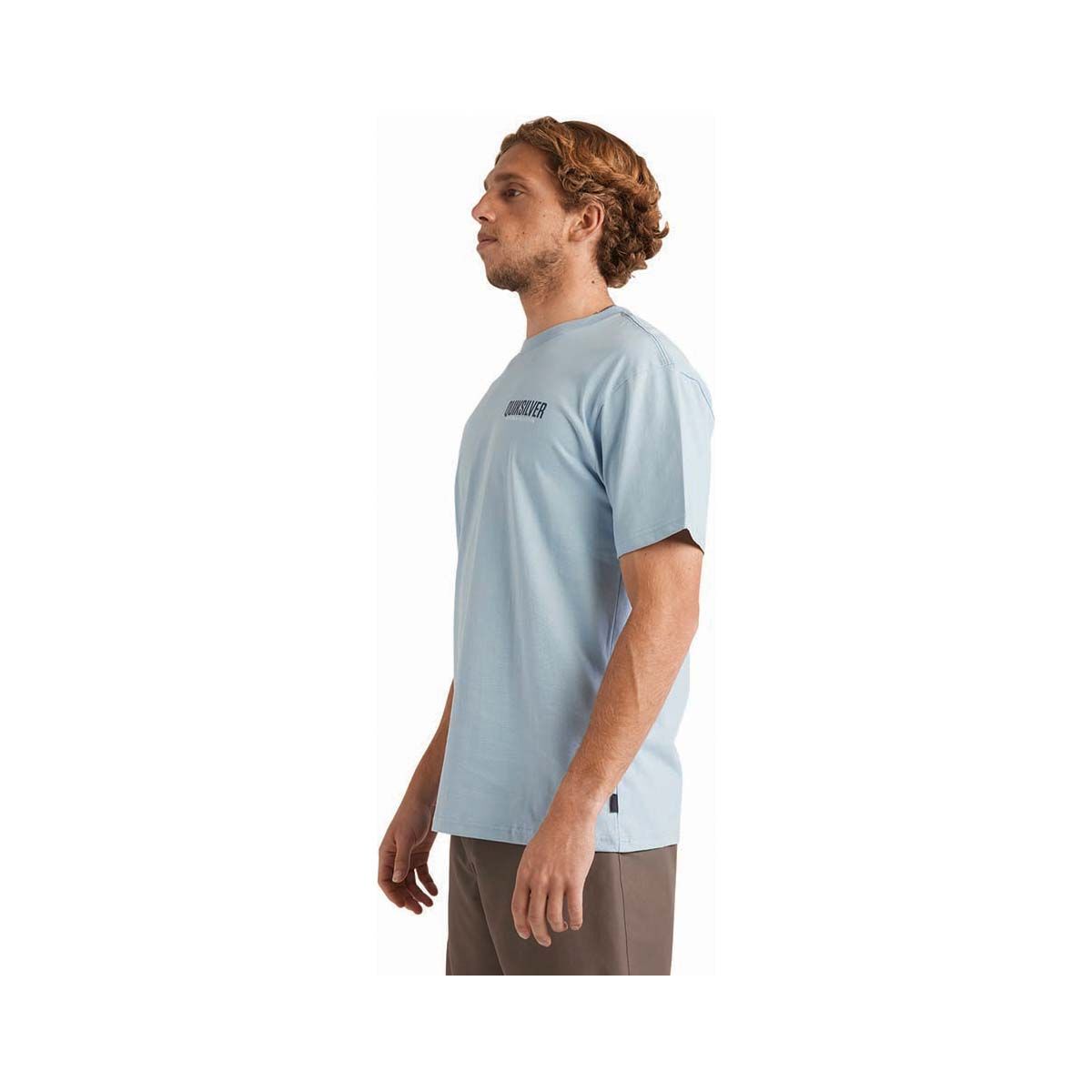 Quiksilver Men's Fish On Short Sleeve Tee, Ashley Blue, bcf_hi-res