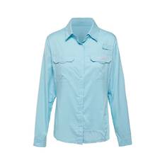 Shimano Women's Vented Fishing Shirt, Aqua, bcf_hi-res