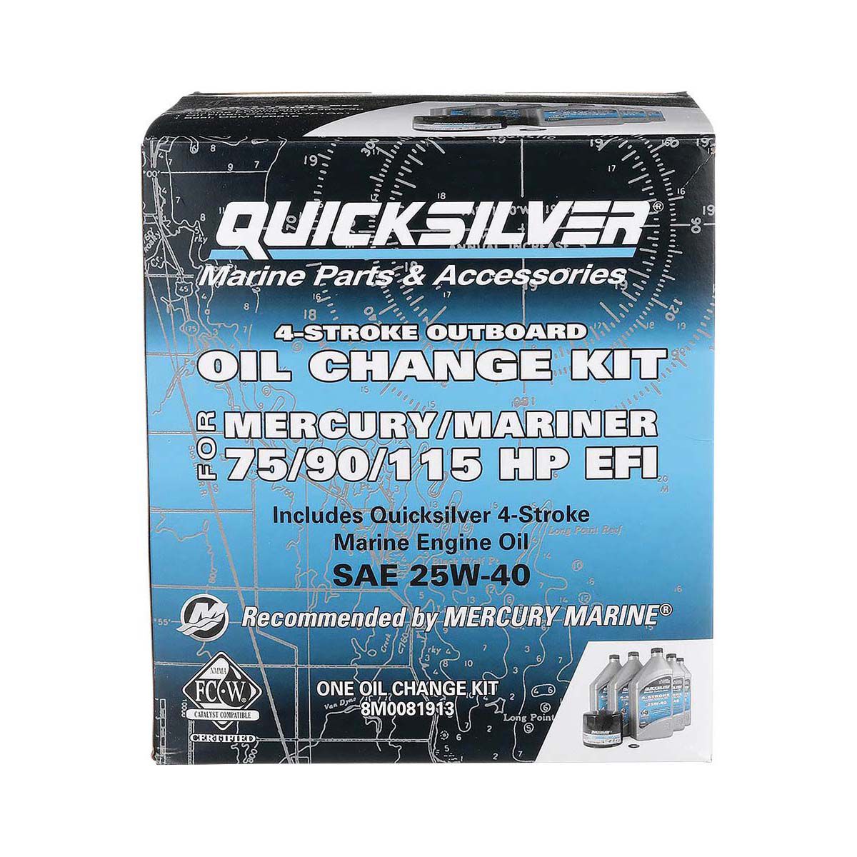 Quicksilver 75/90/115 HP Oil Change Kit, , bcf_hi-res