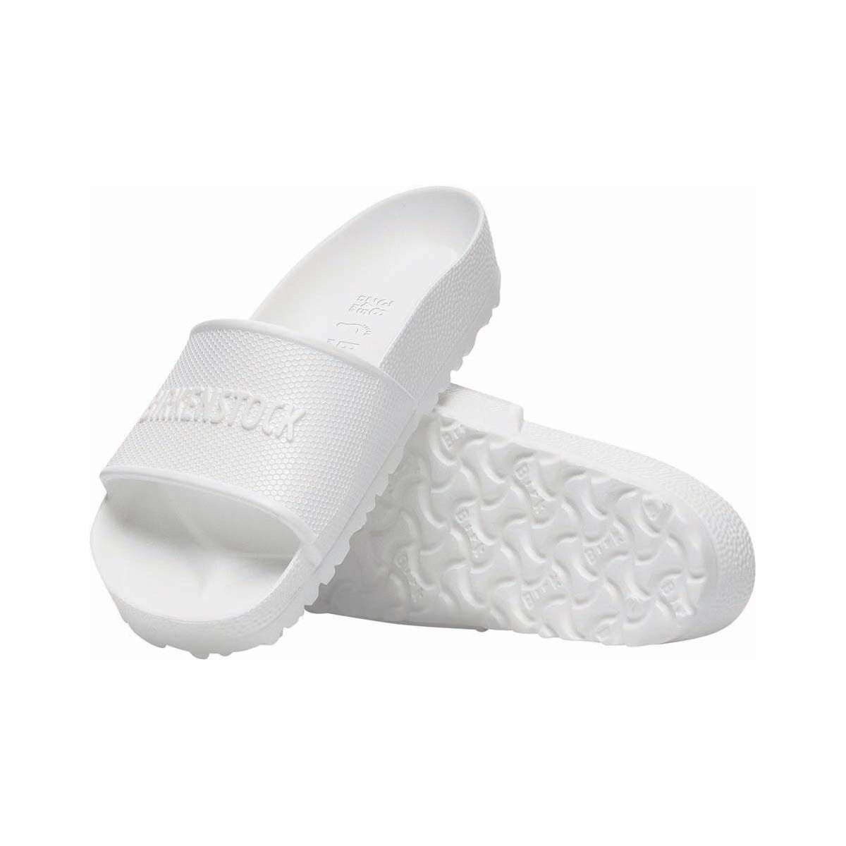 Birkenstock Unisex Barbados EVA Slides, White, bcf_hi-res