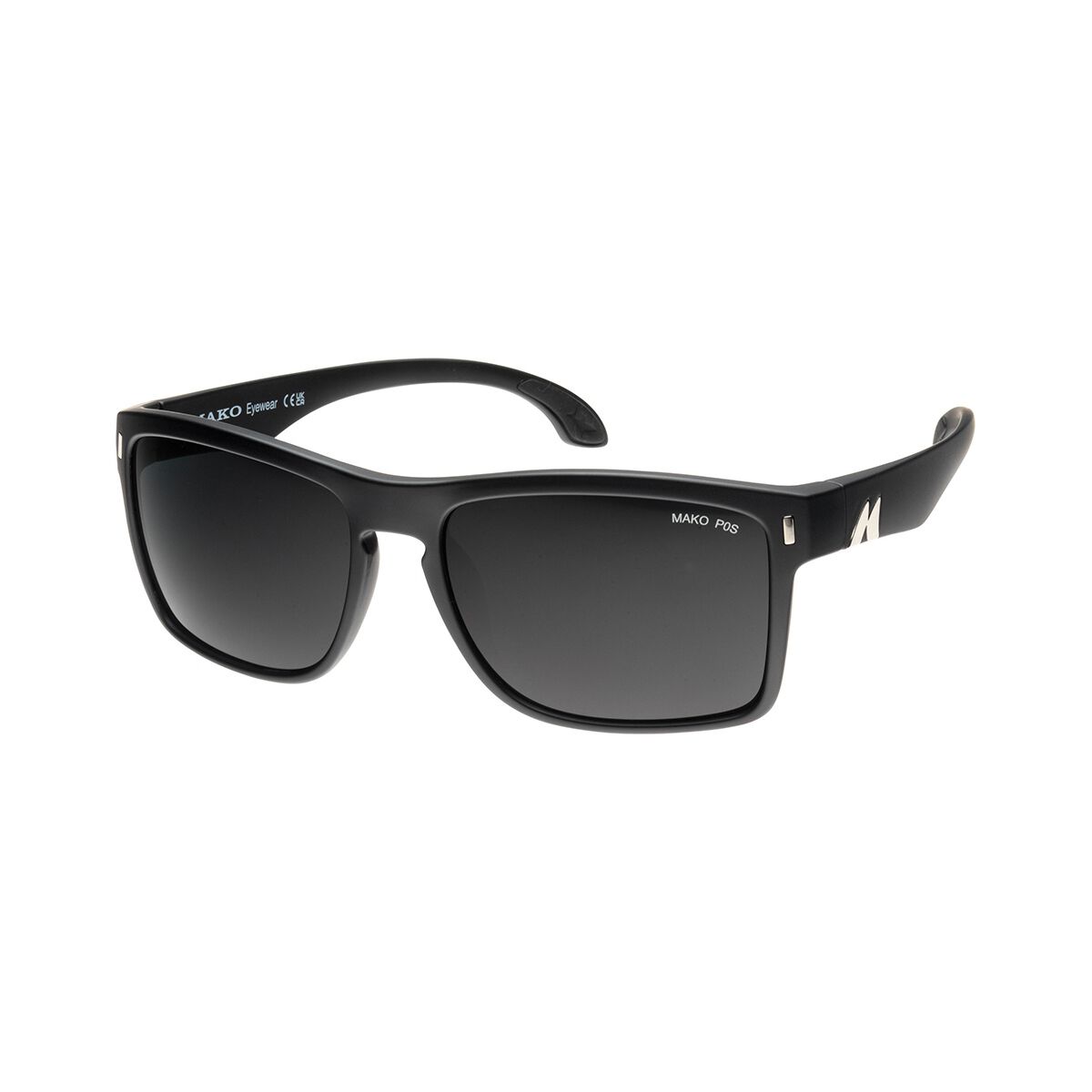 MAKO GT XL Polarised Sunglasses Black with Grey Lens, , bcf_hi-res