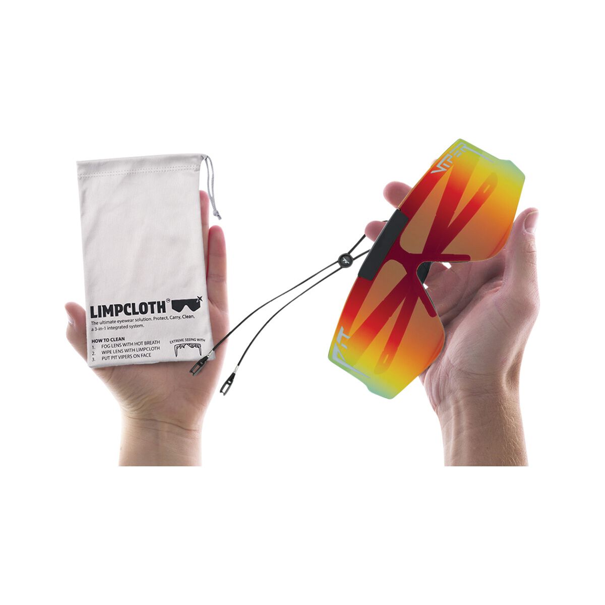 Pit Viper The Exec Flip-Offs Polarised Sunglasses Rainbow, Rainbow, bcf_hi-res