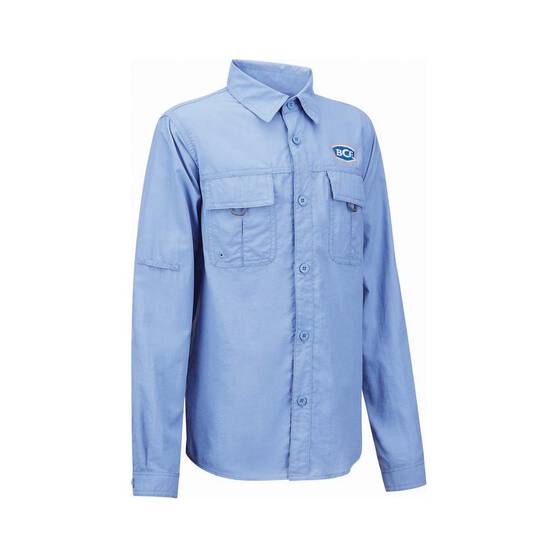 BCF Youth Long Sleeve Fishing Shirt, Purple / Blue, bcf_hi-res
