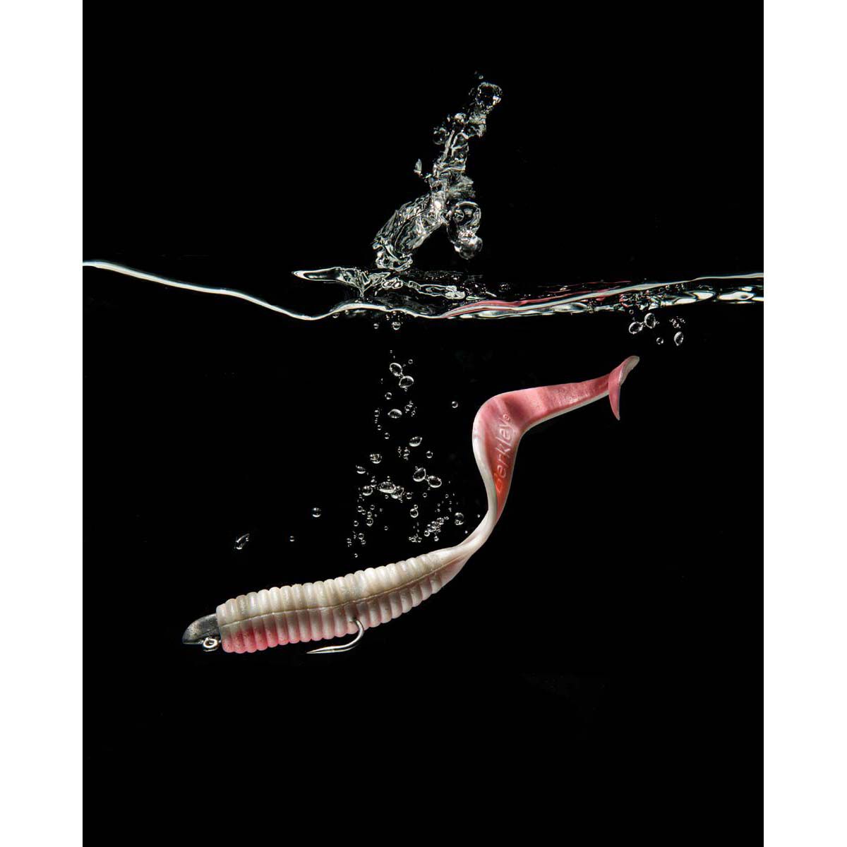 Berkley Gulp! Grub Soft Plastic Lure 6in Black Chartreuse, Black Chartreuse, bcf_hi-res