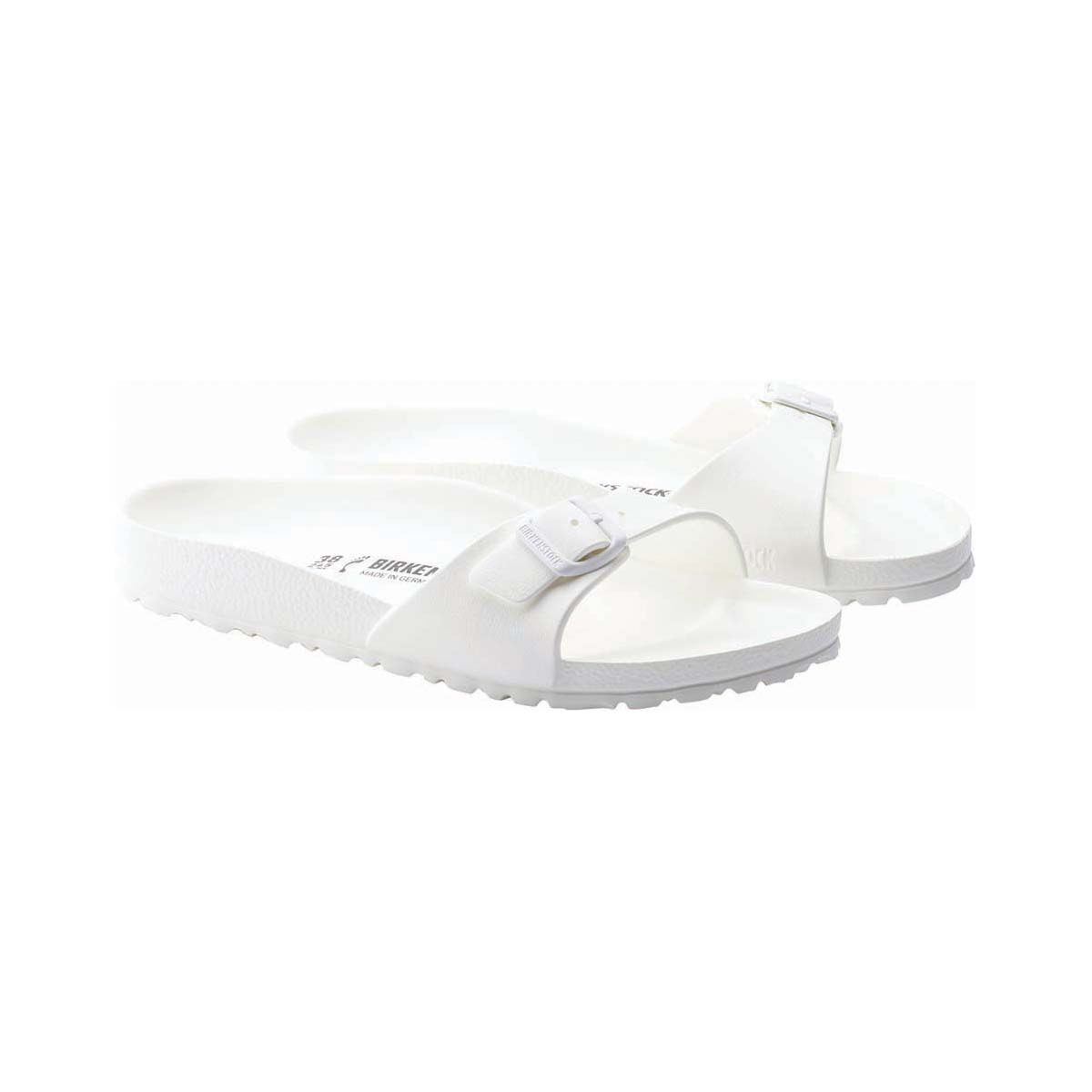 Birkenstock Unisex Madrid Narrow EVA Sandals, White, bcf_hi-res