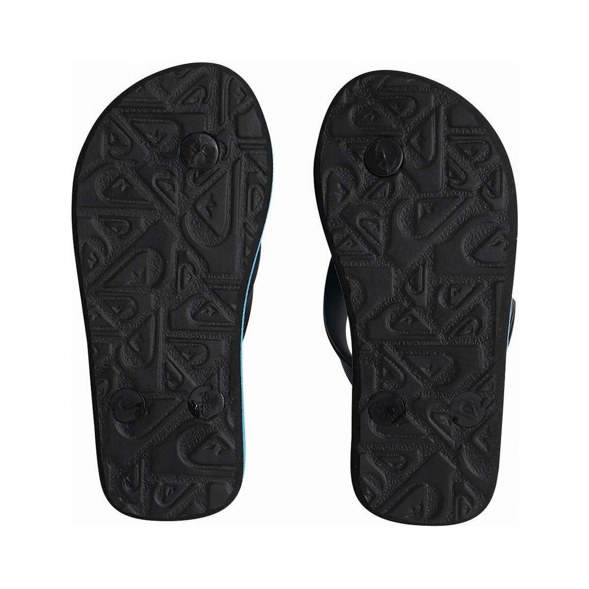 Quiksilver Kids&rsquo; Moncata Art Thongs, Black / Blue, bcf_hi-res