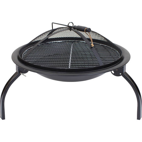 Fire Pit With Grill Bcf, Outdoor Fire Pit Cooking Tools
