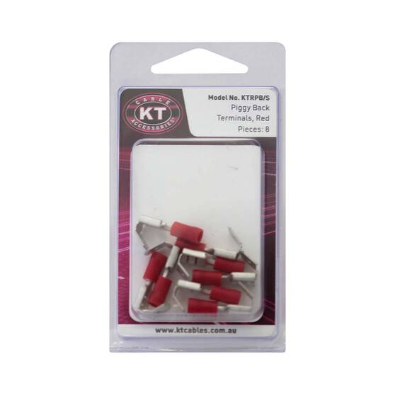 KT Cables Insulated Piggyback Terminal Red 2.5, , bcf_hi-res