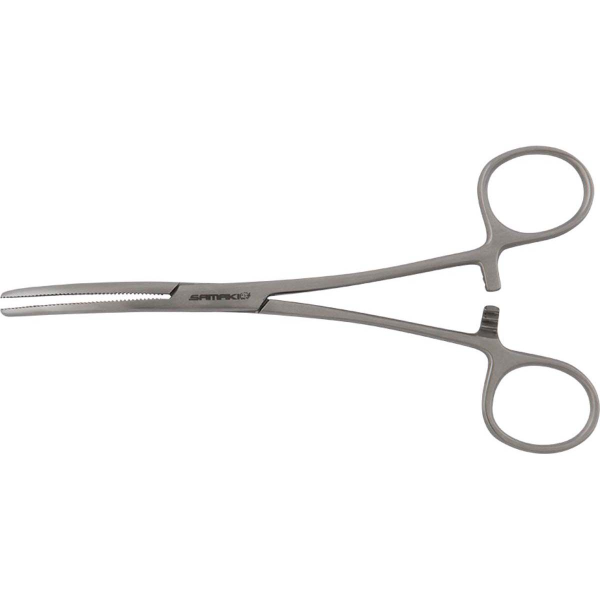 Samaki Stainless Steel Bent Nose Forceps Small, , bcf_hi-res