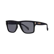 Liive Men’s Casino Polarised Sunglasses Matt Black with Grey Lens, , bcf_hi-res