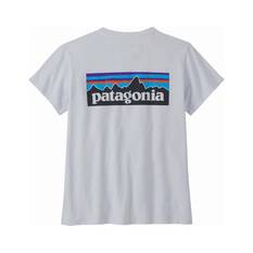 Patagonia Women's P-6 Logo Responsibili-Tee White XS, White, bcf_hi-res