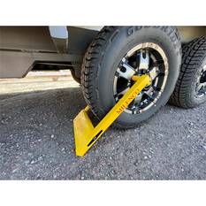 Milenco Trailer Wheel Clamp Yellow, , bcf_hi-res