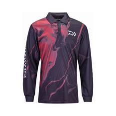 Daiwa Men’s Ripple Fishing Shirt Black / Red S, Black / Red, bcf_hi-res