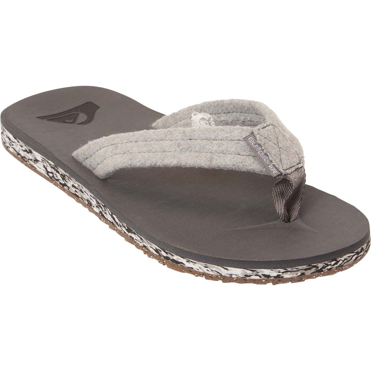 Quiksilver Men&rsquo;s Carver Suede Recycled Sandals, Grey, bcf_hi-res