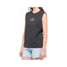 The Mad Hueys Women's Tiki Time Muscle Tank, Vintage Black, bcf_hi-res