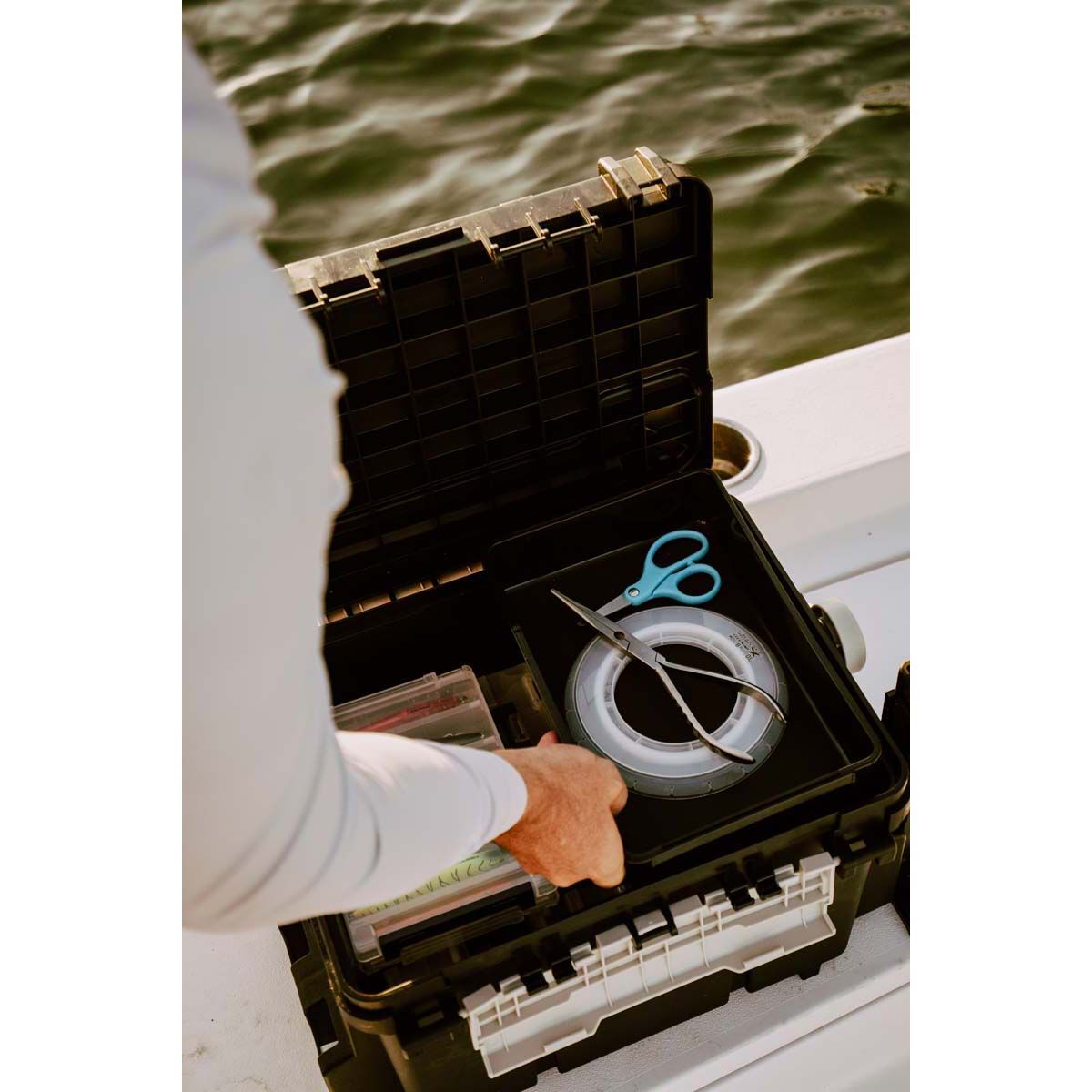 Meiho Bucket Mouth 9000 Tackle Box Black, , bcf_hi-res