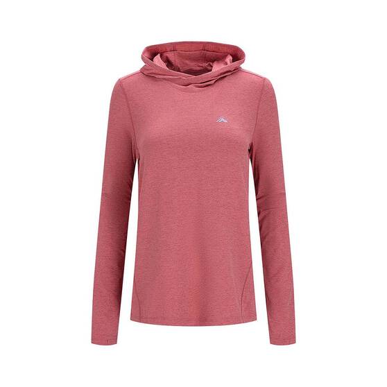 Macpac Women's brrr° Hooded Long Sleeve Shirt, Pink, bcf_hi-res