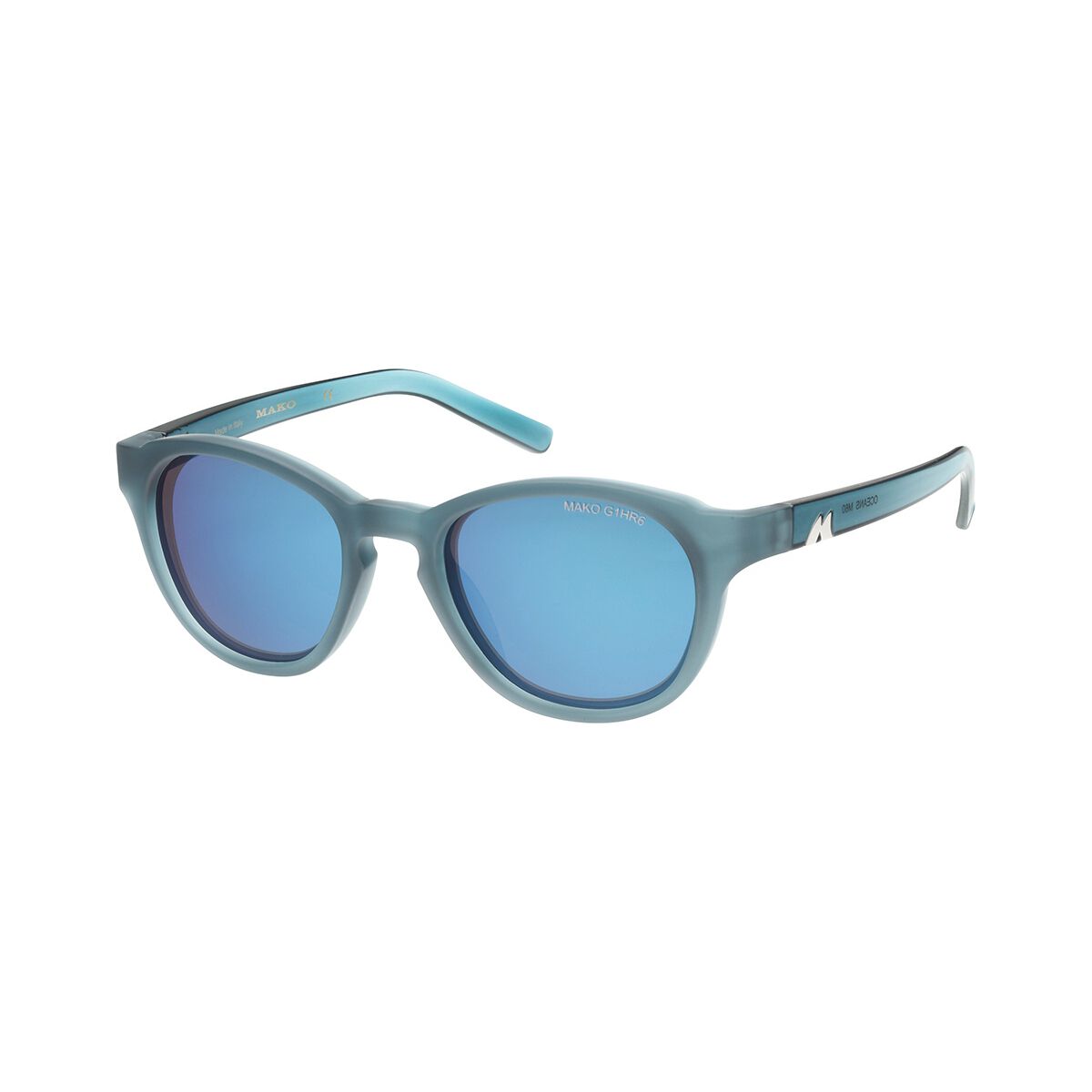 MAKO Oceans Polarised Sunglasses Matte Blue with Brown Lens, , bcf_hi-res