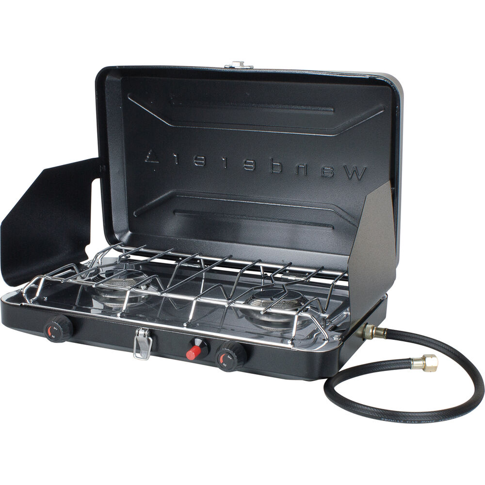 Wanderer LPG Portable Stove with Drip Tray 2 Burner BCF