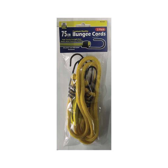Gripwell Metal Hook Bungee Cord - 75cm, 2 Pack, , bcf_hi-res
