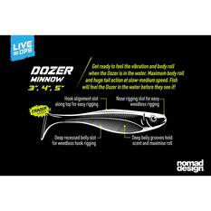 Nomad Live Ops Dozer Minnow Soft Plastic Lure 4in Gold Bullet, Gold Bullet, bcf_hi-res