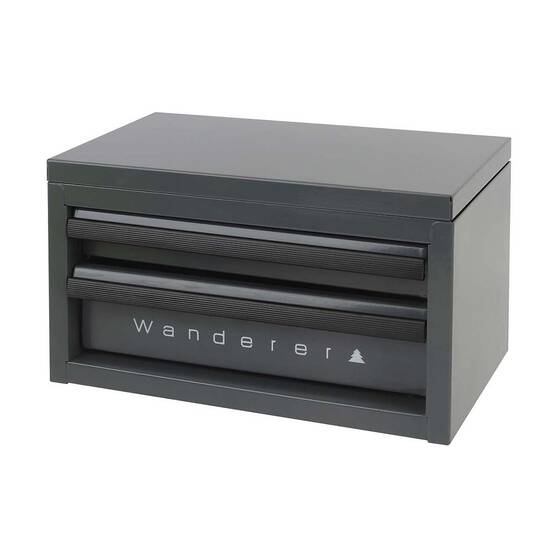 Wanderer Mini Gear Cabinet 2 Drawer Charcoal, Charcoal, bcf_hi-res