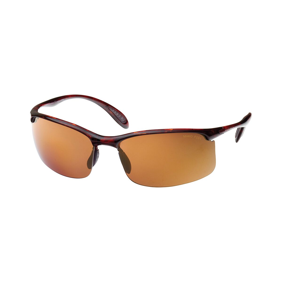 MAKO Diver Polarised Sunglasses Shiny Demi with Brown Lens, , bcf_hi-res