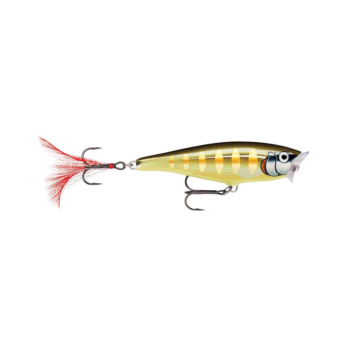 Rapala Skitter Pop Surface Lure 7cm Striped Grey Shiner BCF