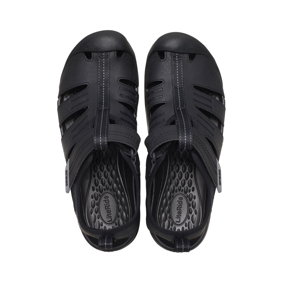 Crocs Men's Yukon Fisherman Clogs, Black, bcf_hi-res