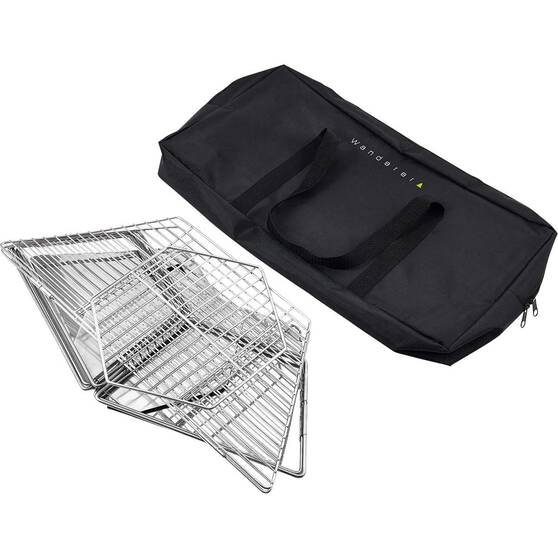 Wanderer Stainless Steel Folding Fire Pit with Grill, , bcf_hi-res
