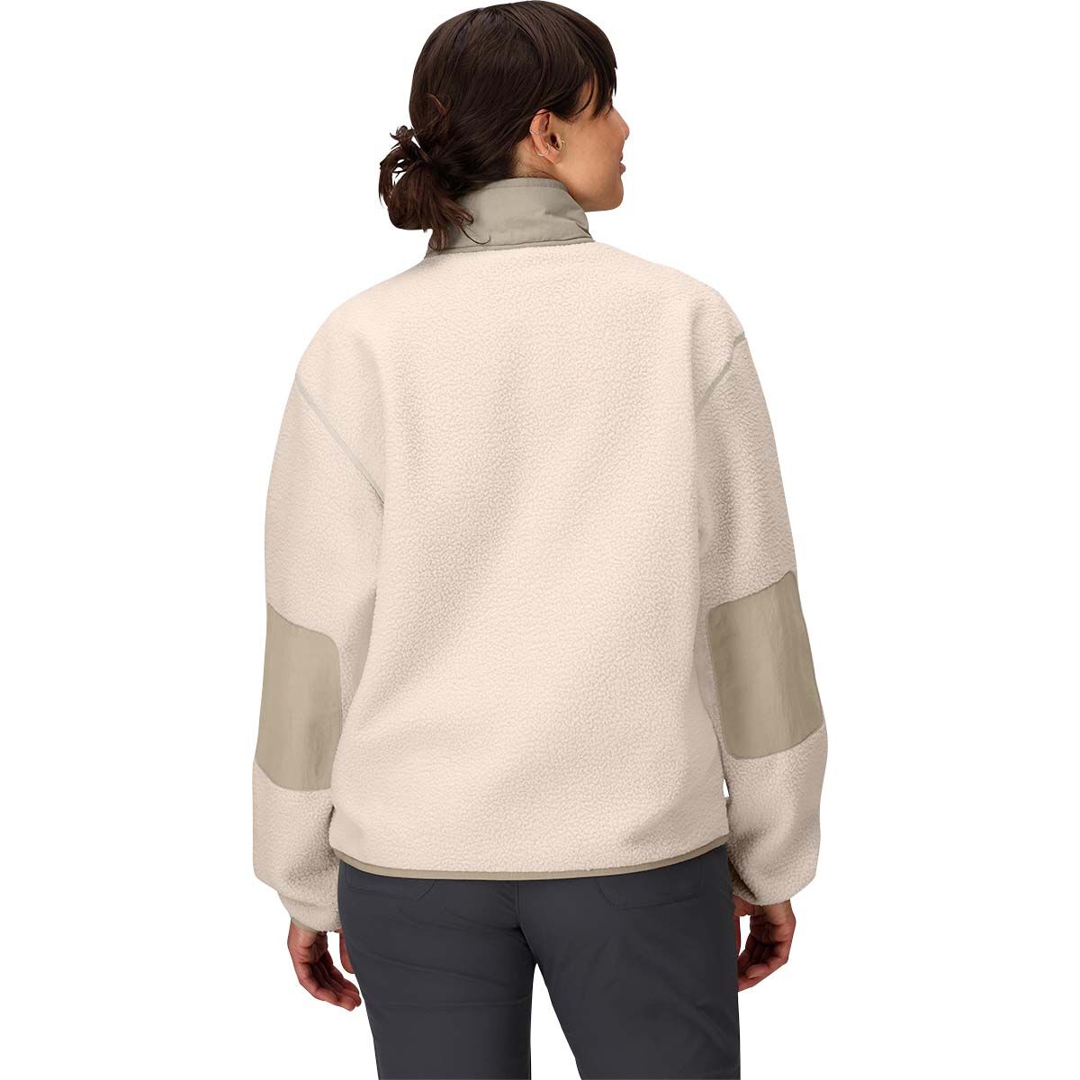 Marmot Women's Wanderer High Pile Fleece Pullover, Bark, bcf_hi-res