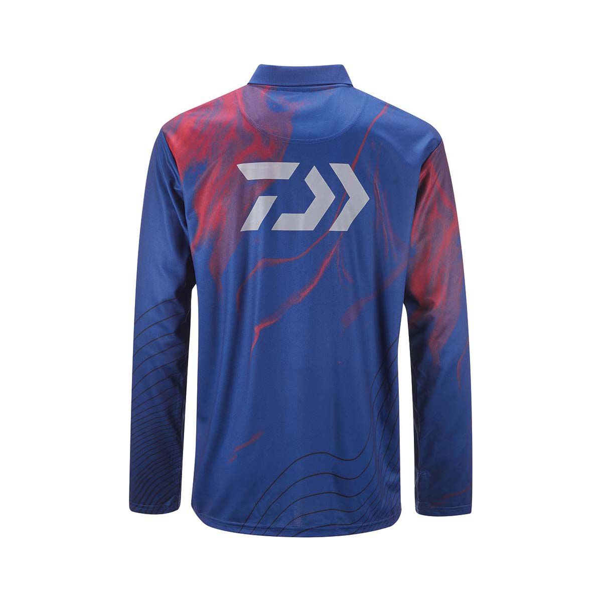 Daiwa Men's Navy & Red Fishing Shirt, , bcf_hi-res