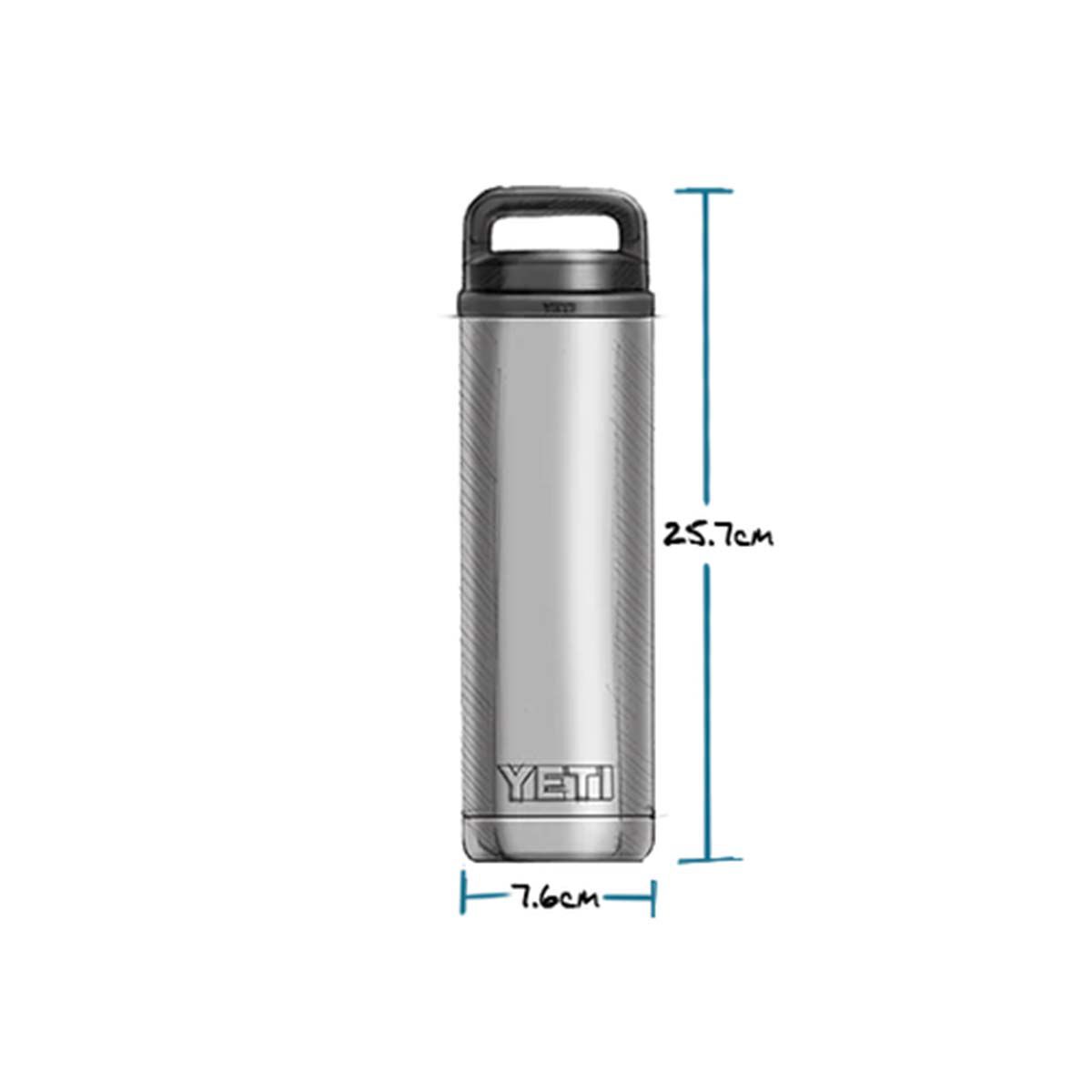 YETI Rambler 18 oz 532ml Bottle with Chug Cap Charcoal BCF
