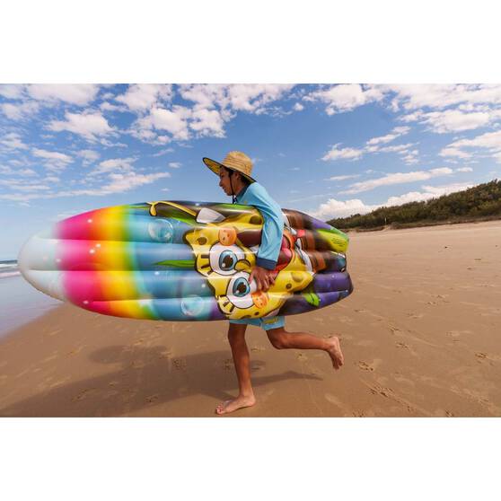 SpongeBob Surfboard Pool Inflatable, , bcf_hi-res