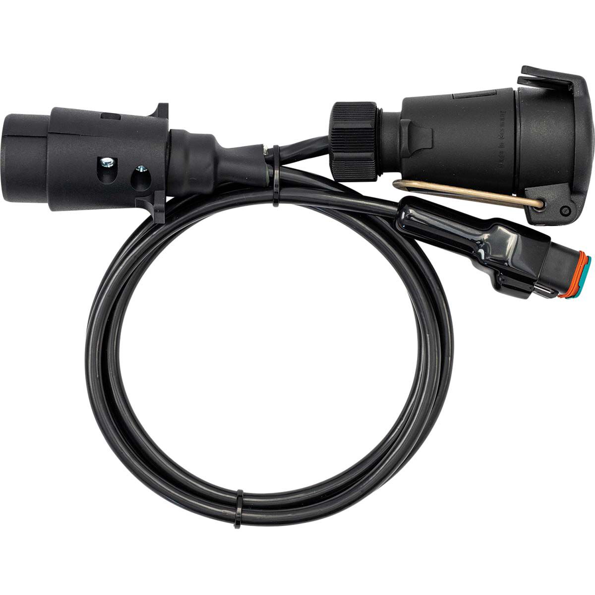 Elecbrakes Large Round 7 Pin to Large Round 7 Pin Trailer Adaptor, , bcf_hi-res