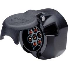 Narva 7 Pin Large Round Plastic Trailer Socket, , bcf_hi-res