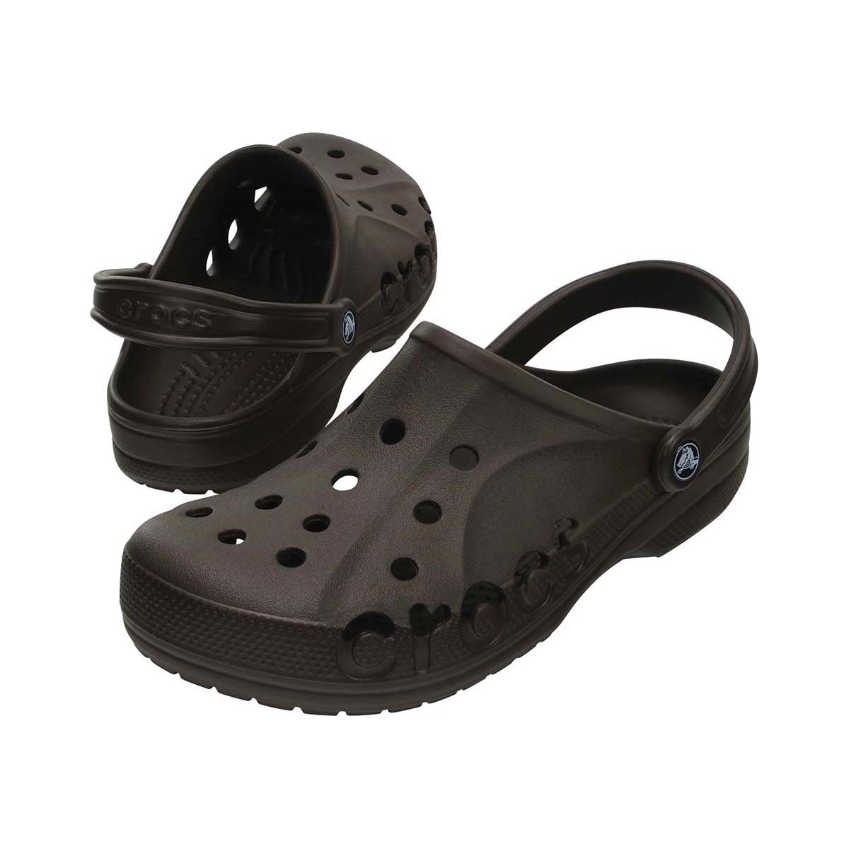 Crocs Men's Baya Clog Khaki / Espresso M8, Khaki / Espresso, bcf_hi-res