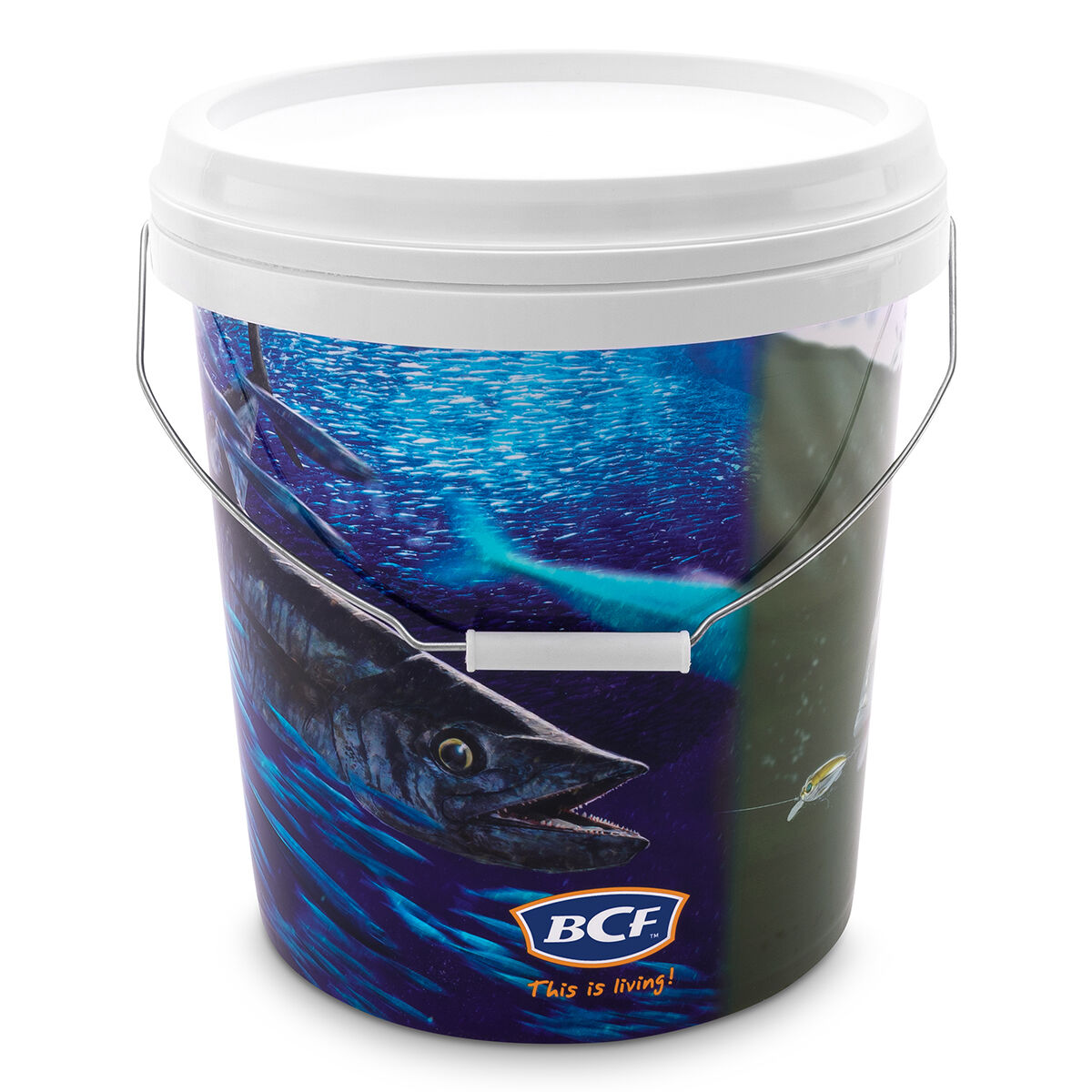 BCF Medium Printed Bait Bucket, , bcf_hi-res