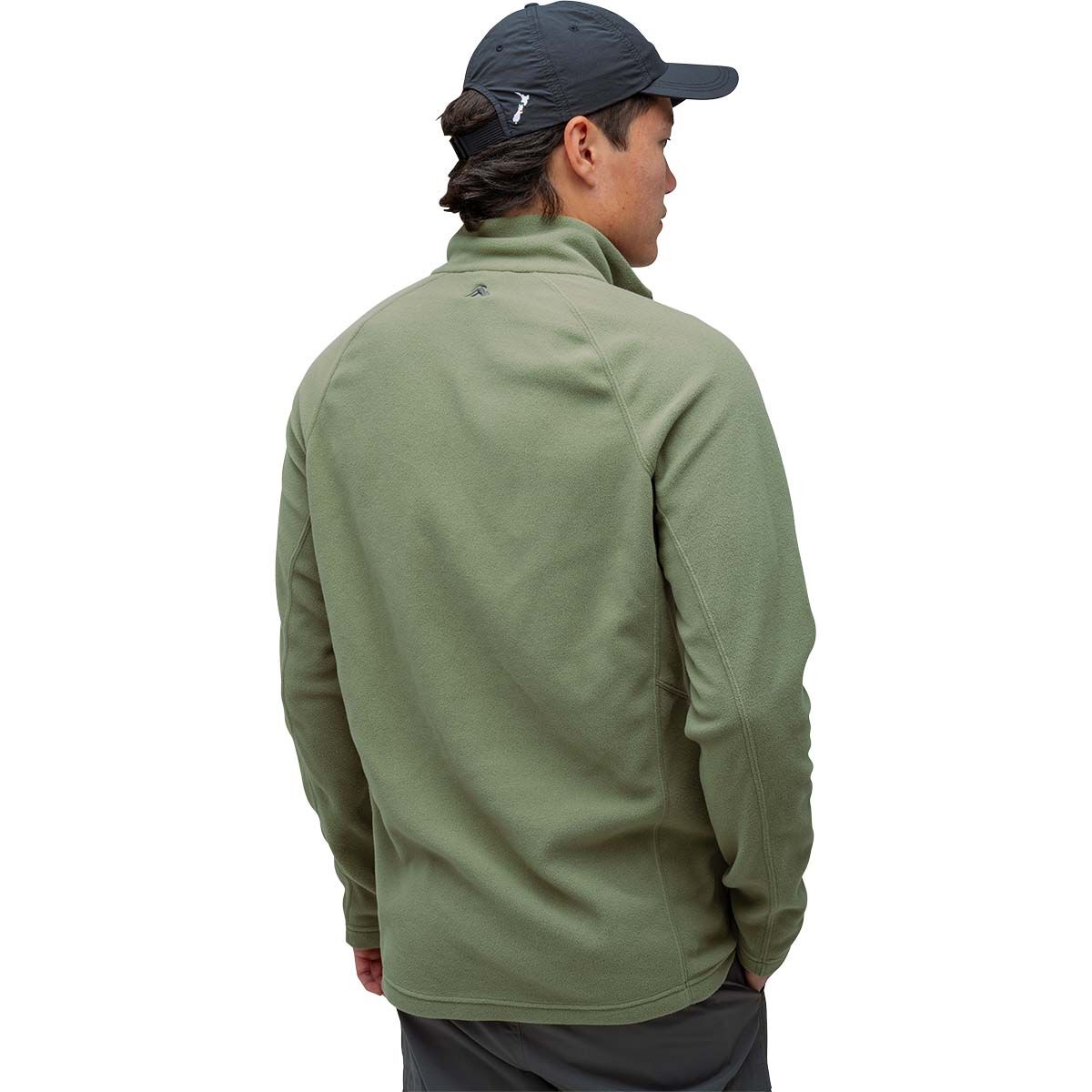 macpac Mens Tui Fleece Pullover, Green, bcf_hi-res