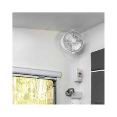 Aussie Traveller 12V Fan with Remote Control White, White, bcf_hi-res