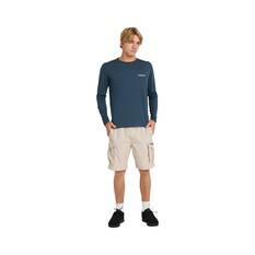 Quiksilver Men’s Seagrass Long Sleeve Rashie, Midnight Navy, bcf_hi-res