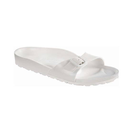 Birkenstock Unisex Madrid Narrow EVA Sandals, White, bcf_hi-res